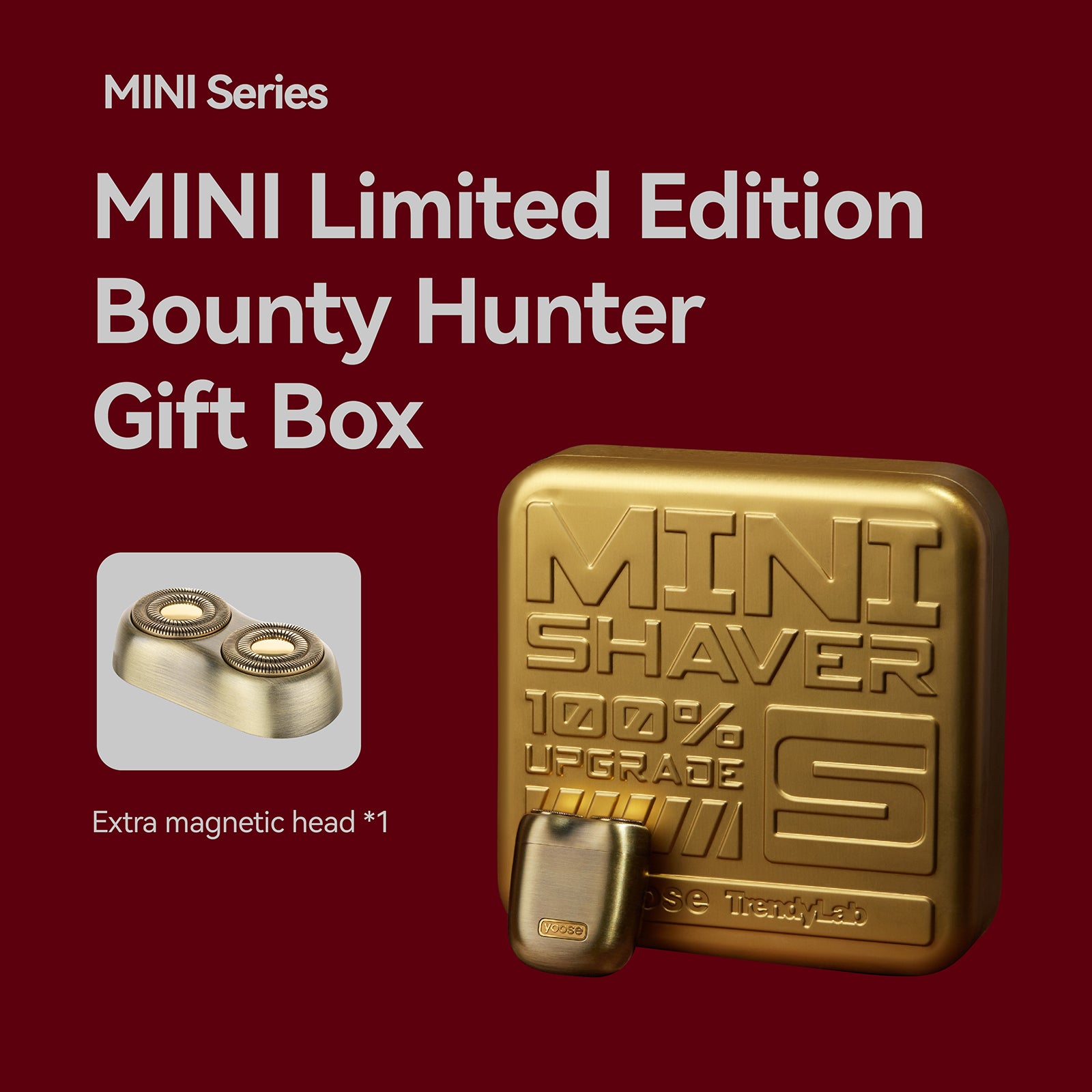 yoose MINI ロータリーシェーバー-Bounty Hunter Limited Edition-Ancient Copper Color-Alloy body