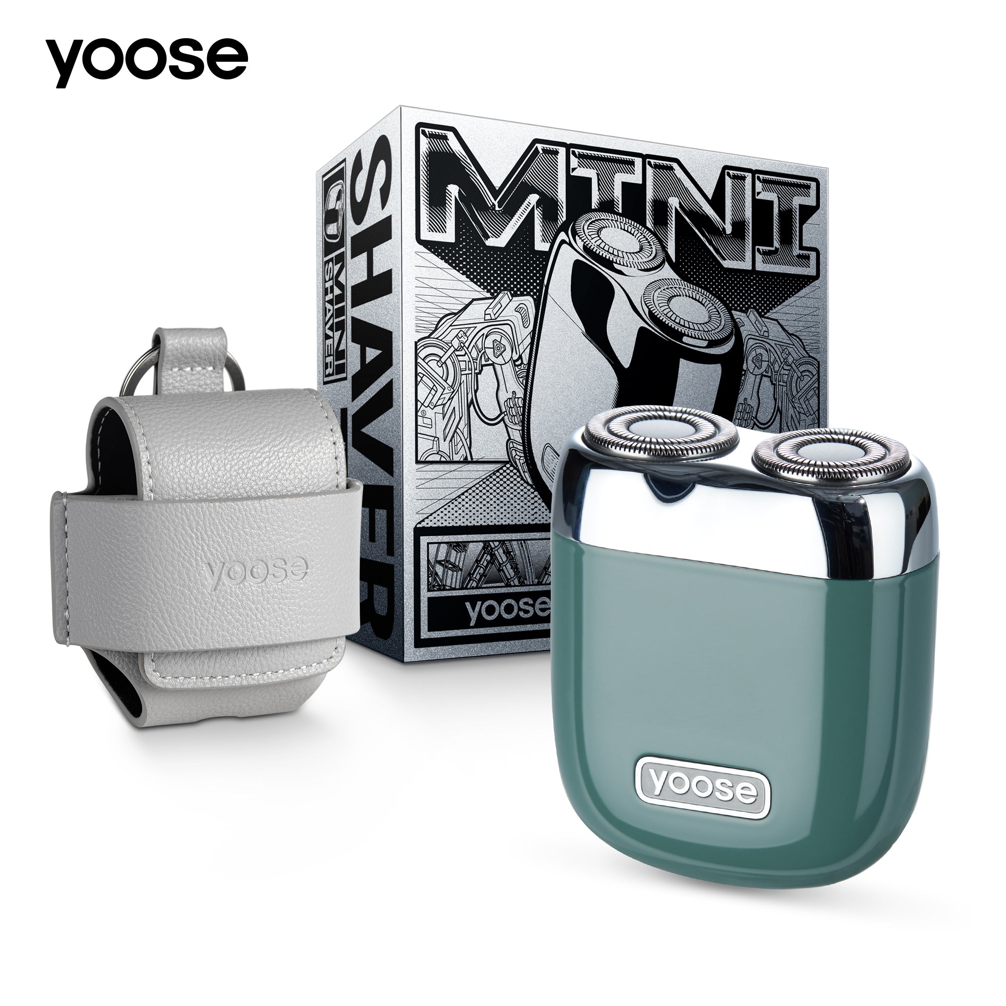 yoose MINI Rotary shaver-Alloy made-German Imported & Extra replacement head