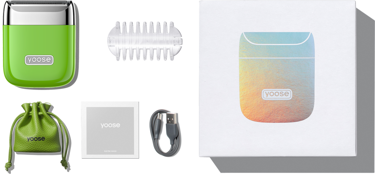 What's included: shaver, 3mm comb cover, storage bag, USB-C cable, user manual