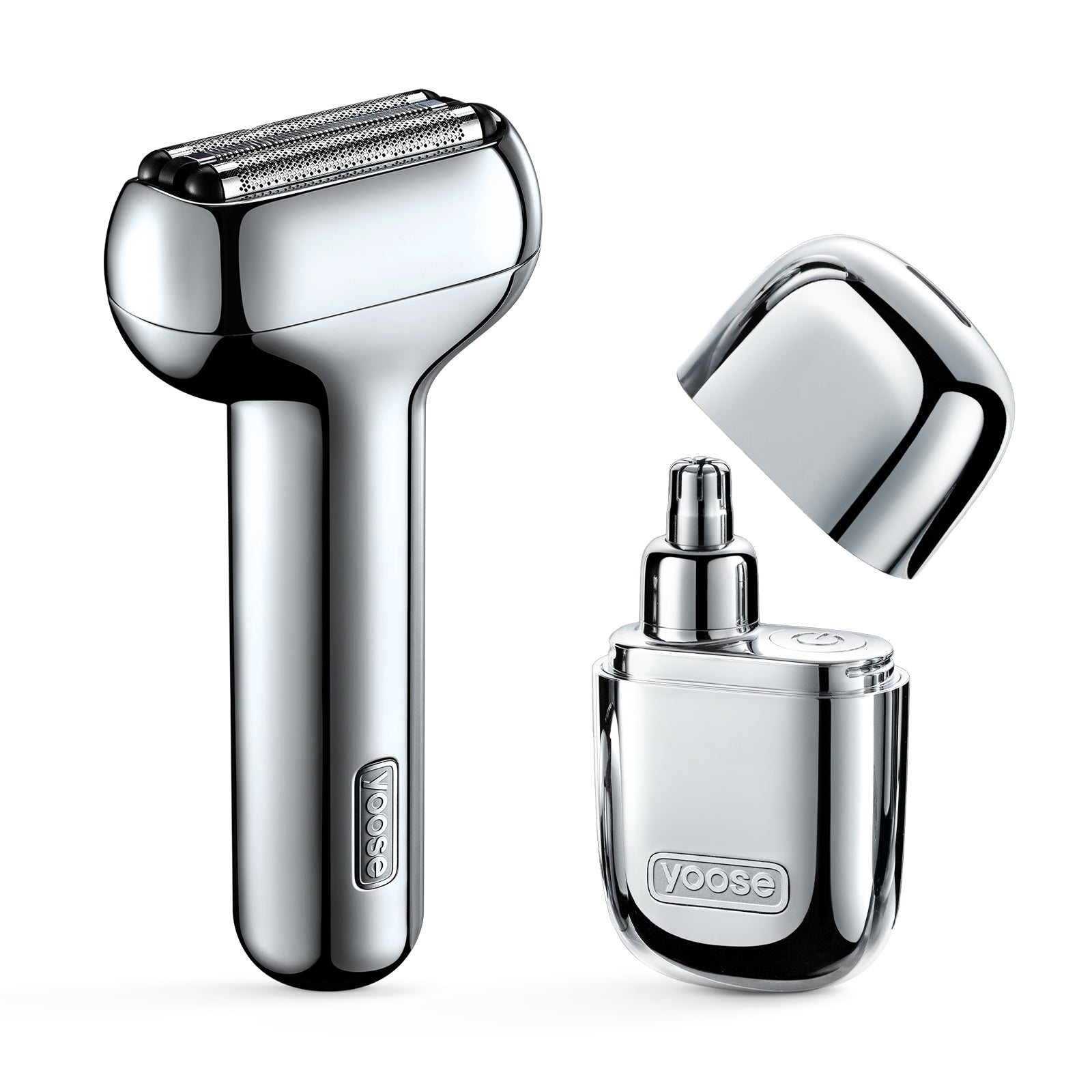 yoose Alloy Foil Shaver Cordless Travel Shaver with Leather Case