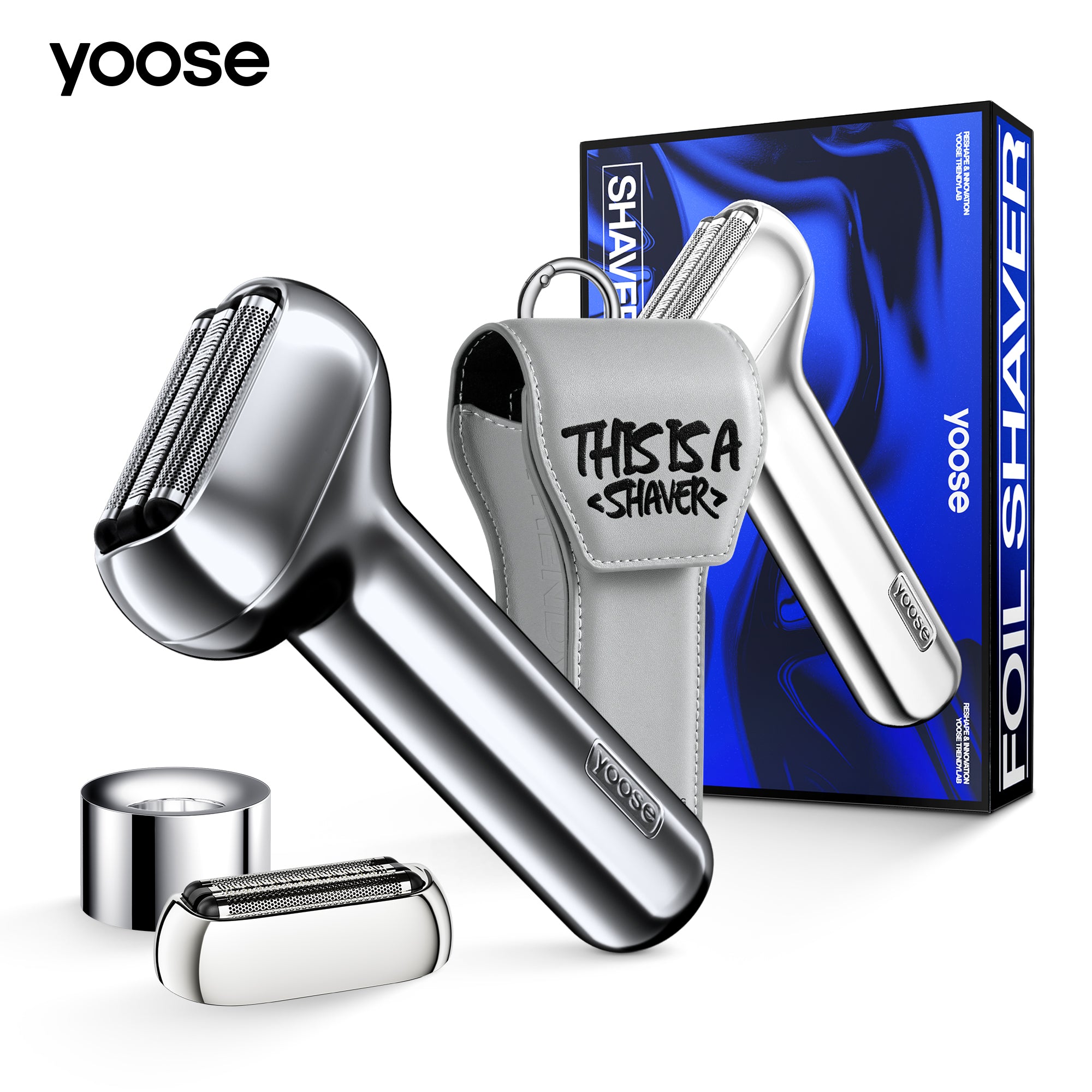 yoose Triple shaver gift box what is includes _Silver color